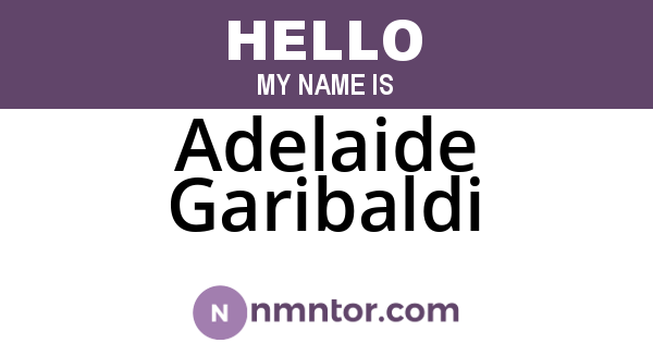 Adelaide Garibaldi