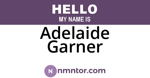 Adelaide Garner