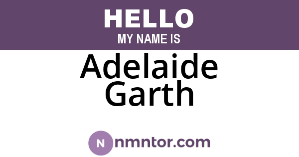 Adelaide Garth