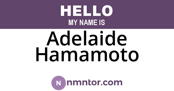 Adelaide Hamamoto