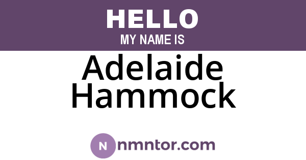Adelaide Hammock