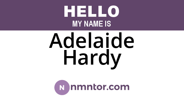 Adelaide Hardy