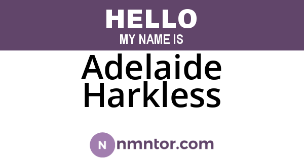 Adelaide Harkless