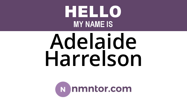 Adelaide Harrelson