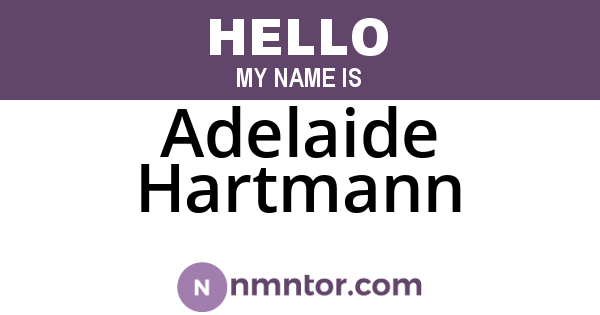 Adelaide Hartmann