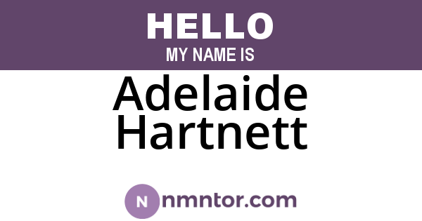 Adelaide Hartnett