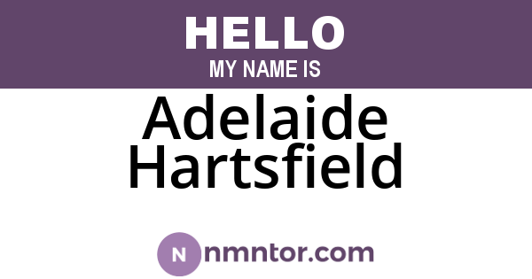 Adelaide Hartsfield
