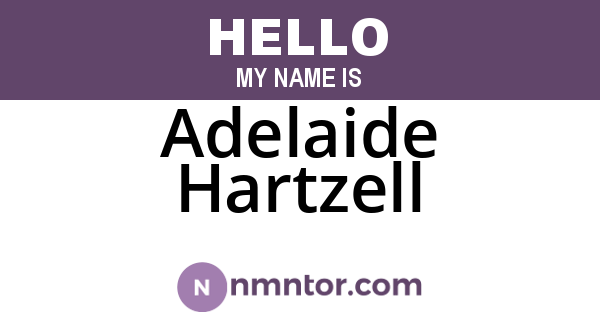 Adelaide Hartzell