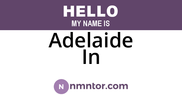 Adelaide In