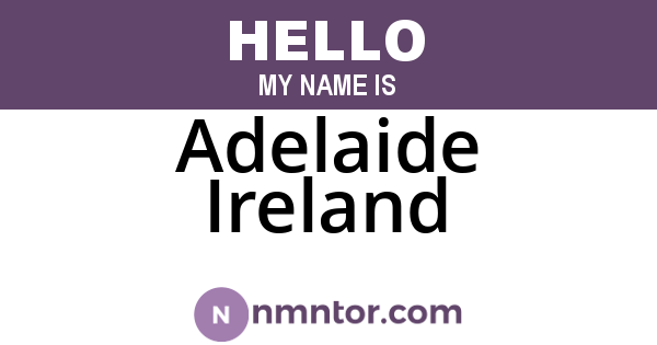 Adelaide Ireland
