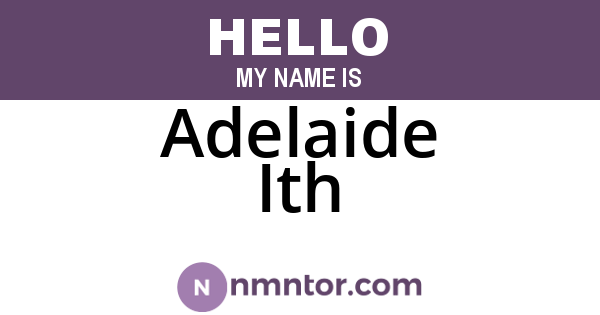Adelaide Ith