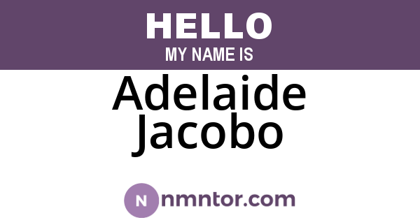Adelaide Jacobo