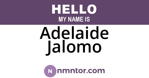 Adelaide Jalomo