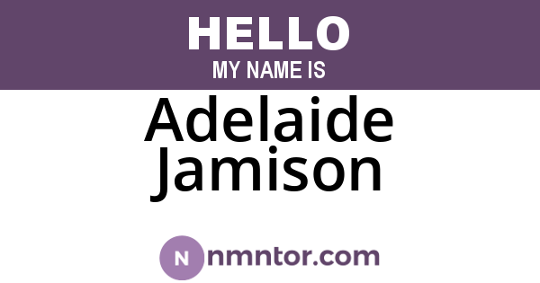 Adelaide Jamison