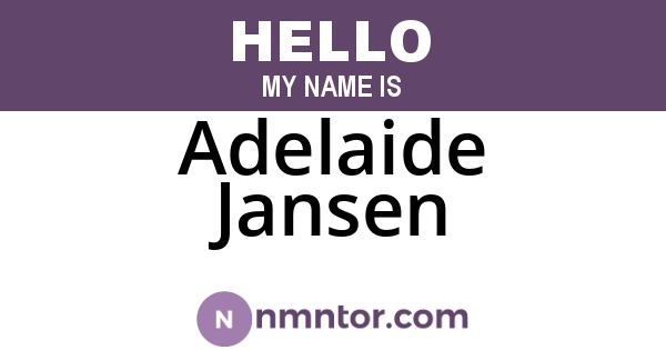 Adelaide Jansen