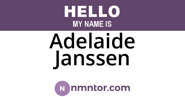 Adelaide Janssen