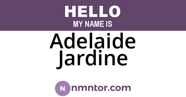 Adelaide Jardine