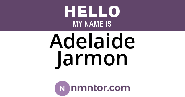 Adelaide Jarmon