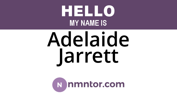 Adelaide Jarrett