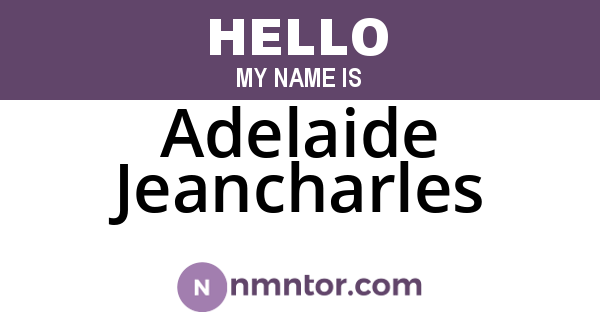 Adelaide Jeancharles