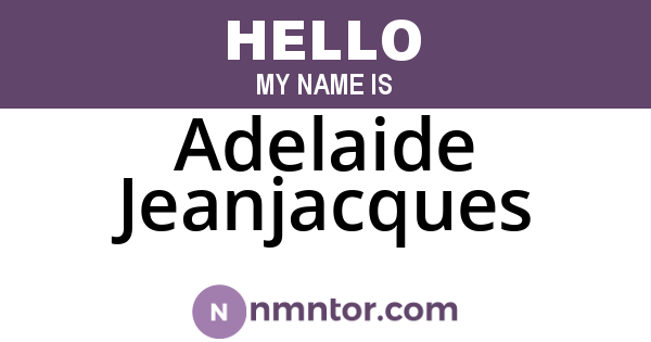 Adelaide Jeanjacques