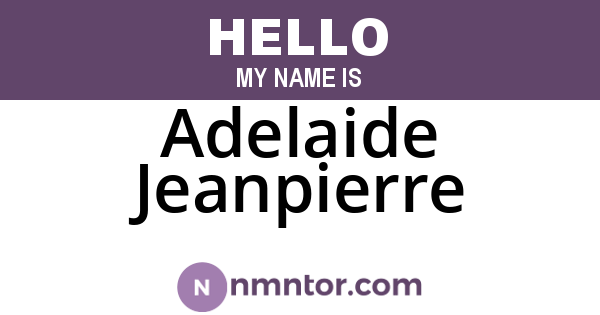 Adelaide Jeanpierre