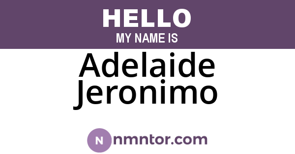 Adelaide Jeronimo