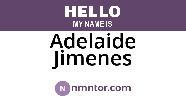 Adelaide Jimenes