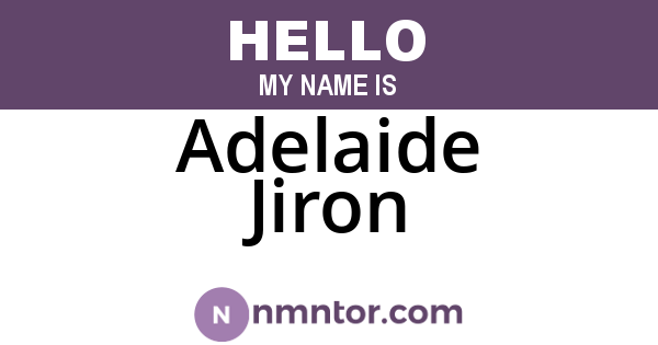 Adelaide Jiron