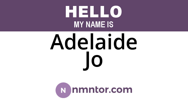 Adelaide Jo