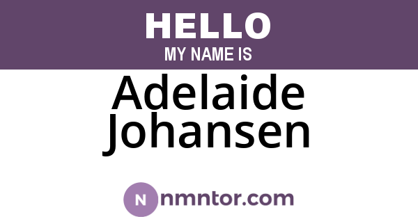 Adelaide Johansen