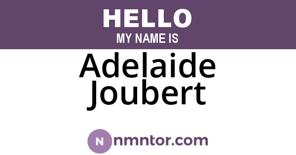 Adelaide Joubert