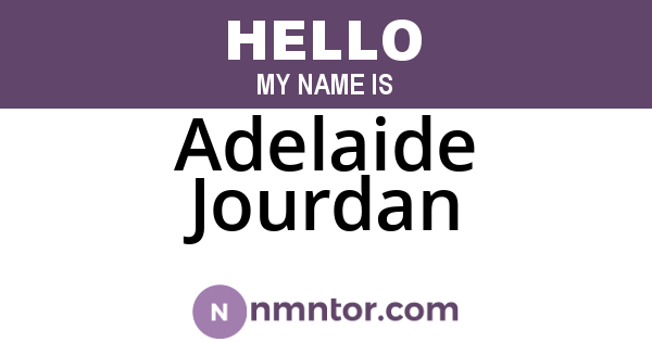 Adelaide Jourdan