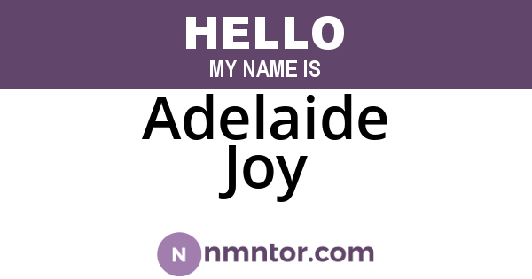 Adelaide Joy