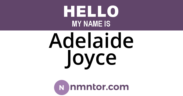 Adelaide Joyce