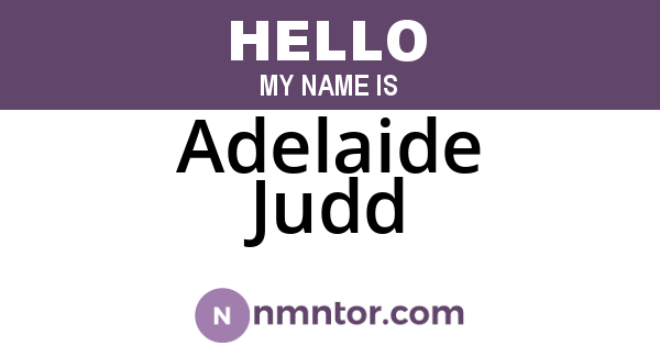 Adelaide Judd