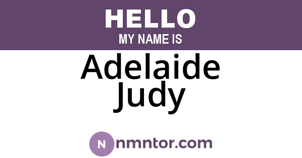 Adelaide Judy