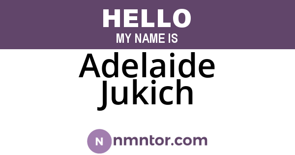 Adelaide Jukich