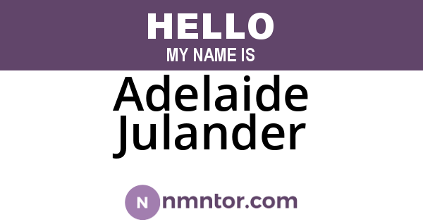 Adelaide Julander