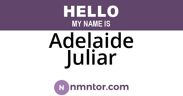 Adelaide Juliar