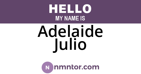 Adelaide Julio