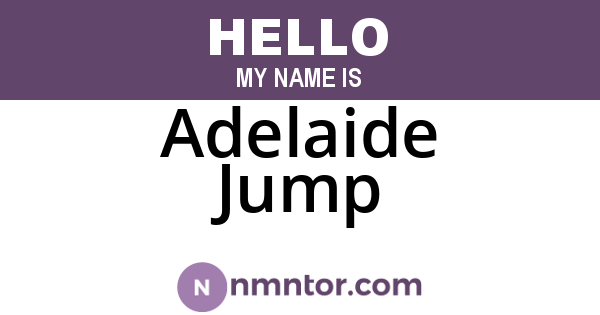 Adelaide Jump