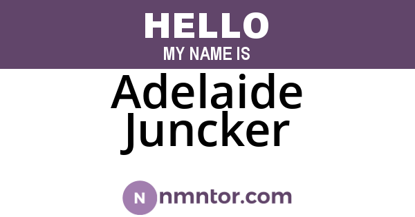Adelaide Juncker