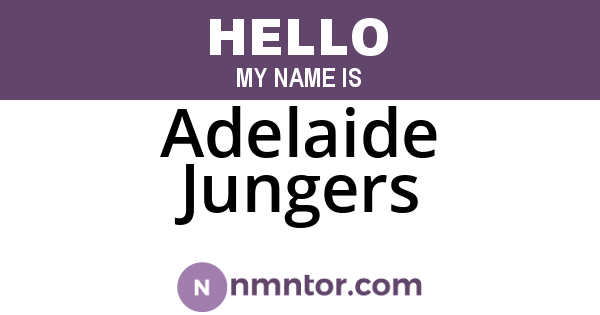 Adelaide Jungers