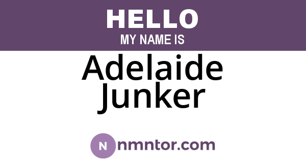 Adelaide Junker