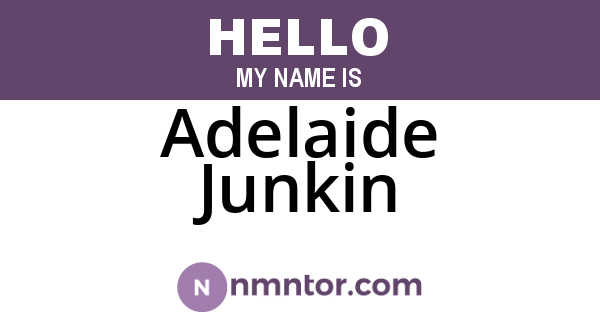 Adelaide Junkin