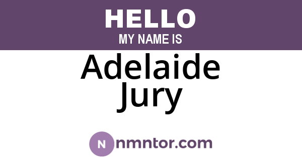 Adelaide Jury