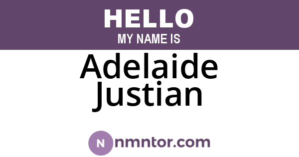 Adelaide Justian