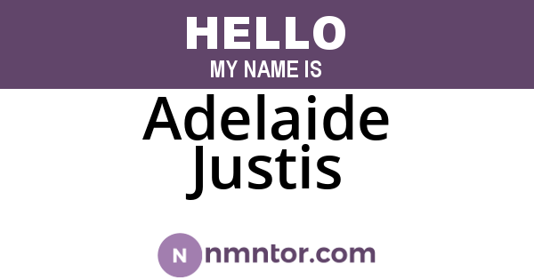 Adelaide Justis