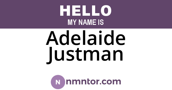 Adelaide Justman